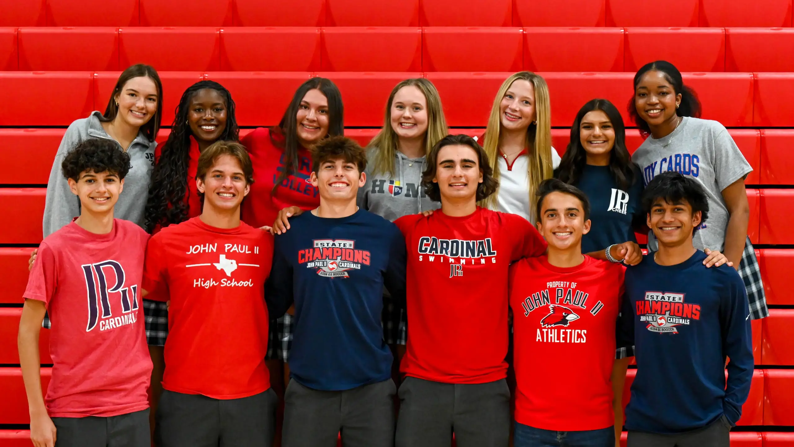 Students in large gym